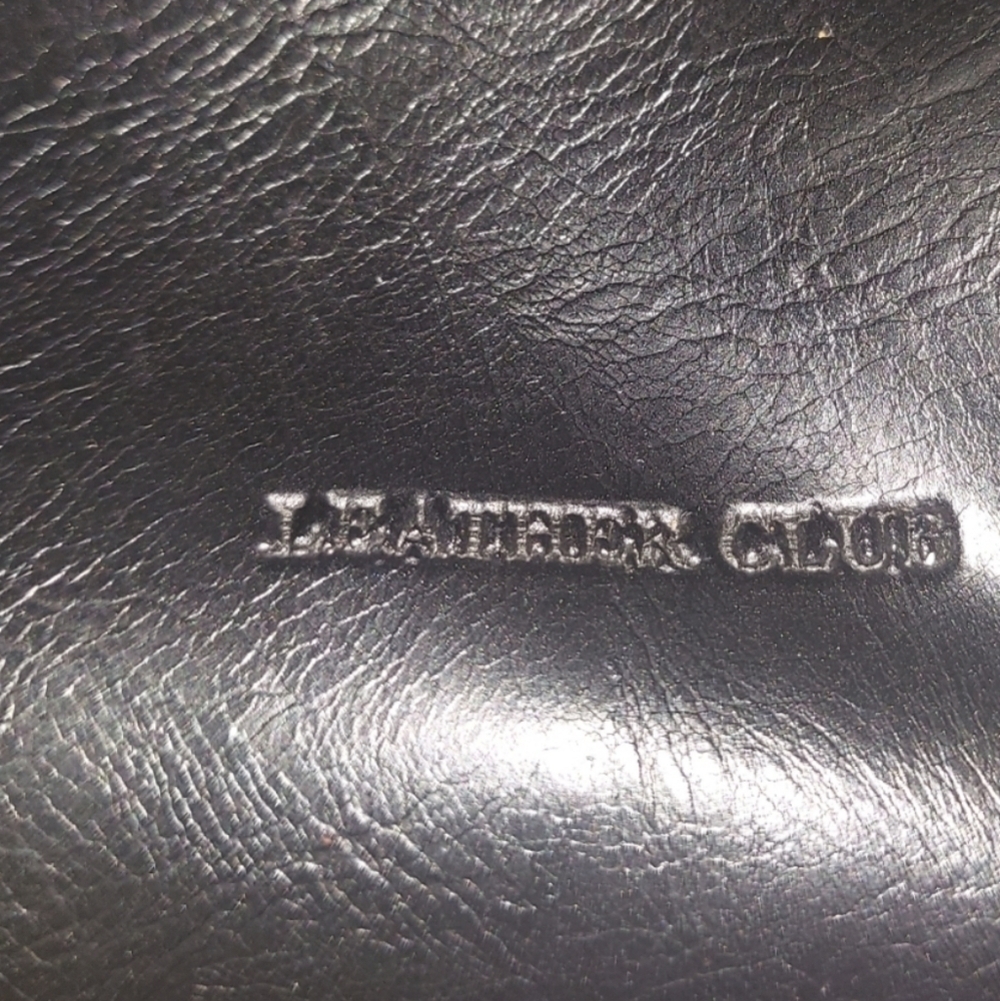 Unique Vintage Leather Club Black Leather Satchel - Picture 4 of 6